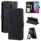 For Xiaomi Redmi 8 Skin Feel Business Horizontal Flip PU Leather Case with Holder & Multi-Card Slots & Wallet & Lanyard & Photo Frame(Black) - 1