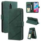 For Xiaomi Redmi 8 Skin Feel Business Horizontal Flip PU Leather Case with Holder & Multi-Card Slots & Wallet & Lanyard & Photo Frame(Green) - 1