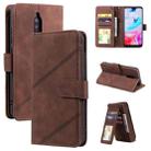For Xiaomi Redmi 8 Skin Feel Business Horizontal Flip PU Leather Case with Holder & Multi-Card Slots & Wallet & Lanyard & Photo Frame(Brown) - 1