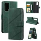 For Xiaomi Mi 10T 5G Skin Feel Business Horizontal Flip PU Leather Case with Holder & Multi-Card Slots & Wallet & Lanyard & Photo Frame(Green) - 1