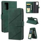For Xiaomi Redmi Note 9 4G / Poco M3 Skin Feel Business Horizontal Flip PU Leather Case with Holder & Multi-Card Slots & Wallet & Lanyard & Photo Frame(Green) - 1