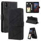 For Xiaomi Redmi 7A Skin Feel Business Horizontal Flip PU Leather Case with Holder & Multi-Card Slots & Wallet & Lanyard & Photo Frame(Black) - 1