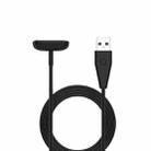 For Fitbit Luxe Smart Watch Magnetic Charger USB Charging Cable with Reset Button, Length:1m - 1