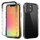 For iPhone 13 mini Shockproof High Transparency Two-color Gradual Change PC+TPU Candy Colors Protective Case (Black) - 1