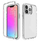 For iPhone 13 Shockproof High Transparency Two-color Gradual Change PC+TPU Candy Colors Protective Case(Transparent) - 1