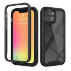 For iPhone 13 mini Starry Sky Solid Color Series Shockproof PC + TPU Protective Case (Black) - 1