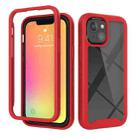 For iPhone 13 mini Starry Sky Solid Color Series Shockproof PC + TPU Protective Case (Red) - 1