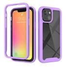 For iPhone 13 mini Starry Sky Solid Color Series Shockproof PC + TPU Protective Case (Purple) - 1