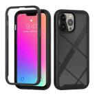 For iPhone 13 Pro Max Starry Sky Solid Color Series Shockproof PC + TPU Protective Case (Black) - 1