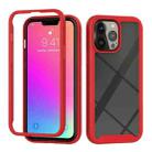For iPhone 13 Pro Max Starry Sky Solid Color Series Shockproof PC + TPU Protective Case (Red) - 1