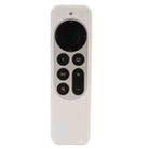 Silicone Protective Case Cover For Apple TV 4K 4th 2021 Siri Remote Controller(White) - 2
