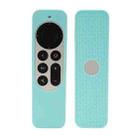 Silicone Protective Case Cover For Apple TV 4K 4th 2021 Siri Remote Controller(Light Blue) - 1