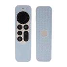 Silicone Protective Case Cover For Apple TV 4K 4th 2021 Siri Remote Controller(Grey) - 1