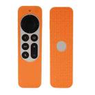 Silicone Protective Case Cover For Apple TV 4K 4th 2021 Siri Remote Controller(Orange) - 1