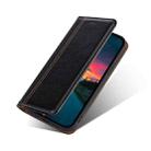 For Xiaomi Redmi Note 9T 5G Grid Texture Magnetic PU + TPU Horizontal Flip Leather Case with Holder & Card Slot(Black) - 4