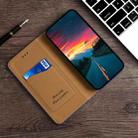 For Xiaomi Redmi Note 9T 5G Grid Texture Magnetic PU + TPU Horizontal Flip Leather Case with Holder & Card Slot(Blue) - 7