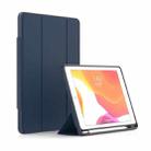 Mutural ZHIYA Series PC + TPU Horizontal Flip Leather Tablet Case with Holder & Pen Slot & Sleep / Wake-up Function For iPad Pro 11 2020 / 2021(Blue) - 1