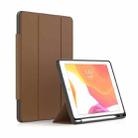 Mutural ZHIYA Series PC + TPU Horizontal Flip Leather Tablet Case with Holder & Pen Slot & Sleep / Wake-up Function For iPad Pro 11 2020 / 2021(Brown) - 1