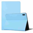 For Huawei MatePad 11 2021 Voltage Craft Texture TPU Horizontal Flip Protective Case with Holder(Sky Blue) - 1