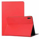 For Huawei MatePad 11 2021 Voltage Craft Texture TPU Horizontal Flip Protective Case with Holder(Red) - 1