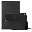For Huawei MatePad 11 2021 Voltage Craft Texture TPU Horizontal Flip Protective Case with Holder(Black) - 1