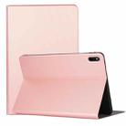 For Huawei MatePad 11 2021 Voltage Craft Texture TPU Horizontal Flip Protective Case with Holder(Rose Gold) - 1