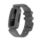 For Fitbit Ace 3 Silicone Integrated Watch Band(Grey) - 1