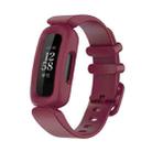 xDfind For Fitbit Ace 3 / Inspire2 Silicone Integrated Watch Band(Wine Red) - 2