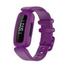 For Fitbit Ace 3 Silicone Integrated Watch Band(Grape Purple) - 1