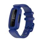 For Fitbit Ace 3 Silicone Integrated Watch Band(Dark Blue) - 1