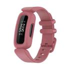 For Fitbit Ace 3 Silicone Integrated Watch Band(Watermelon Red) - 1