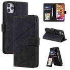 For iPhone 11 Pro Skin Feel Business Horizontal Flip PU Leather Case with Holder & Multi-Card Slots & Wallet & Lanyard & Photo Frame (Black) - 1