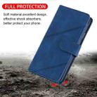 For iPhone X / XS Skin Feel Business Horizontal Flip PU Leather Case with Holder & Multi-Card Slots & Wallet & Lanyard & Photo Frame(Blue) - 7