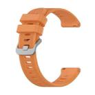 For Garmin Forerunner 158 / 55 Twill Silicone Watch Band(Orange) - 1