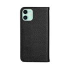 For iPhone 13 Litchi Texture Horizontal Flip Leather Case with Holder & Card Slots(Black) - 2