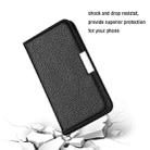 For iPhone 13 Litchi Texture Horizontal Flip Leather Case with Holder & Card Slots(Black) - 7