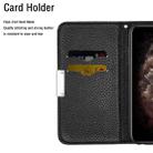For iPhone 13 Litchi Texture Horizontal Flip Leather Case with Holder & Card Slots(Black) - 8