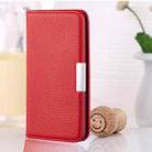 For iPhone 13 mini  Litchi Texture Horizontal Flip Leather Case with Holder & Card Slots(Red) - 1