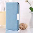 For iPhone 13 mini  Litchi Texture Horizontal Flip Leather Case with Holder & Card Slots(Blue) - 1