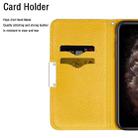 For iPhone 13 Pro Max  Litchi Texture Horizontal Flip Leather Case with Holder & Card Slots(Yellow) - 8