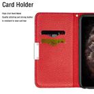 For iPhone 13 Pro Max  Litchi Texture Horizontal Flip Leather Case with Holder & Card Slots(Red) - 8