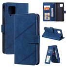 For Samsung Galaxy A42 5G Skin Feel Business Horizontal Flip PU Leather Case with Holder & Multi-Card Slots & Wallet & Lanyard & Photo Frame(Blue) - 1