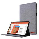 For Huawei MatePad 11 2021 Fabric Texture Horizontal Flip TPU Leather Case with Holder(Gray) - 1