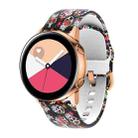 For Samsung Galaxy Watch 42mm Silicone Printing Watch Band(Colorful Skull) - 1