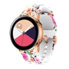 For Samsung Galaxy Watch 42mm Silicone Printing Watch Band(Bird Flower) - 1