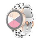 For Samsung Galaxy Watch 46mm Silicone Printing Watch Band(White Paw Print) - 1