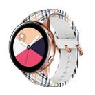 For Samsung Galaxy Watch 46mm Silicone Printing Watch Band(British Grid) - 1