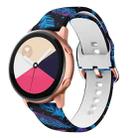 For Samsung Galaxy Watch 46mm Silicone Printing Watch Band(Feather) - 1