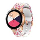 For Samsung Galaxy Watch 46mm Silicone Printing Watch Band(Pink Dandelion) - 1