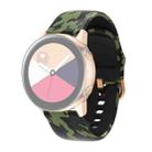 For Samsung Galaxy Watch 46mm Silicone Printing Watch Band(Army Green Camouflage) - 1